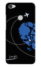 Love Orbit Redmi Y1 Hard Case Back Cover by Casekaro