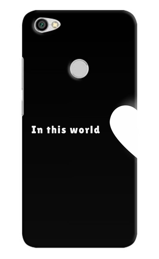 This World Redmi Y1 Hard Case Back Cover by Casekaro