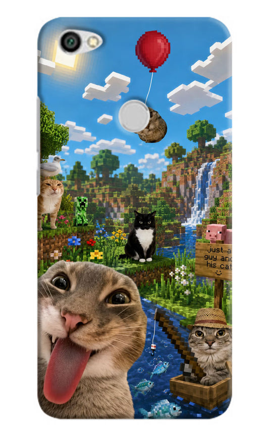 Minecraft Cat Chaos Redmi Y1 Back Cover
