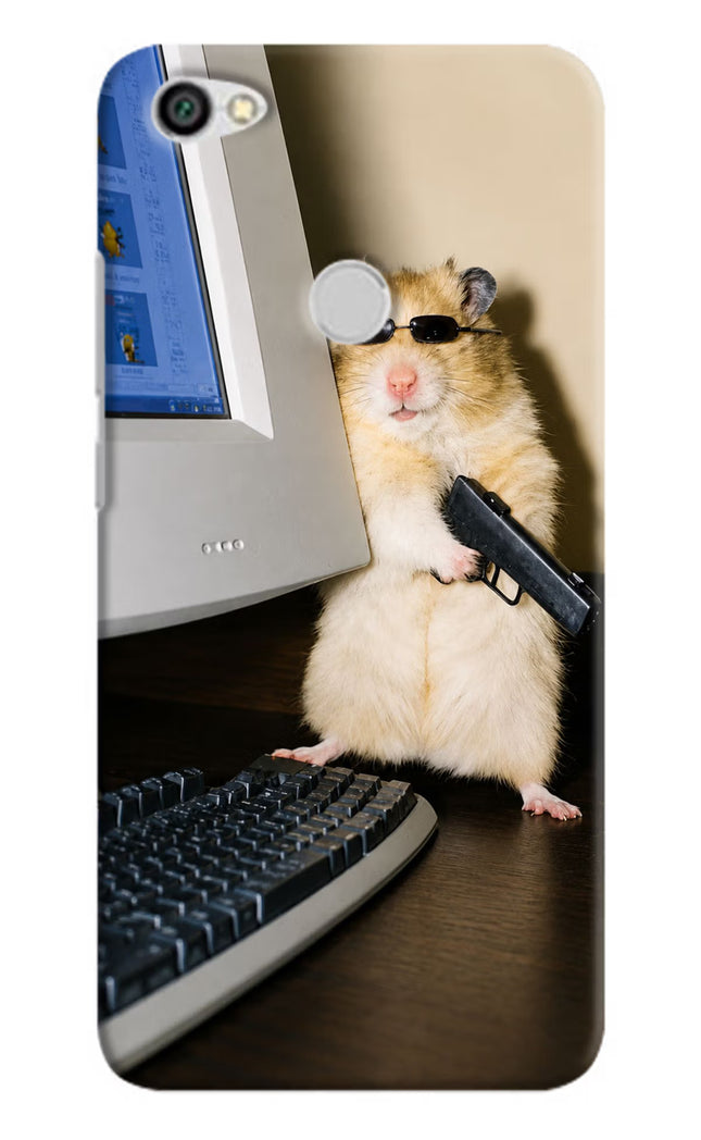 Hacker Hamster Redmi Y1 Hard Case Back Cover by Casekaro
