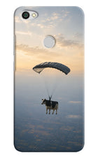 Skydiving Cow Redmi Y1 Hard Case Back Cover by Casekaro