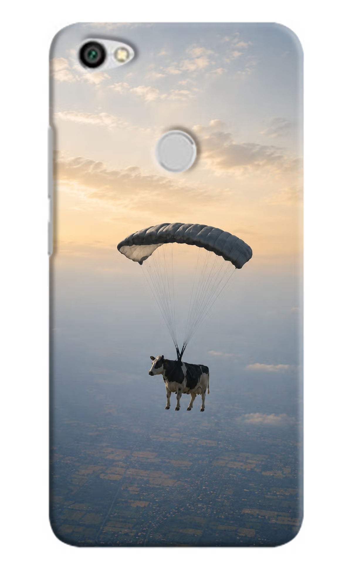 Skydiving Cow Redmi Y1 Back Cover