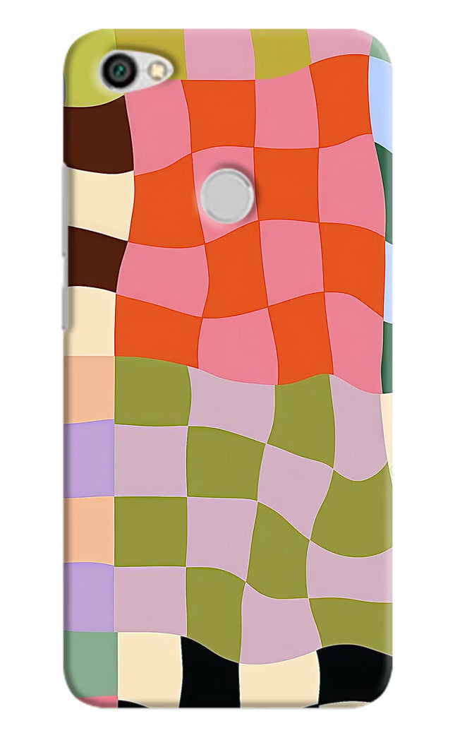 Wavy Grid Redmi Y1 Hard Case Back Cover by Casekaro