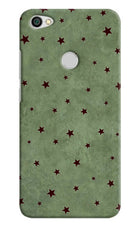 Green Stars Redmi Y1 Hard Case Back Cover by Casekaro