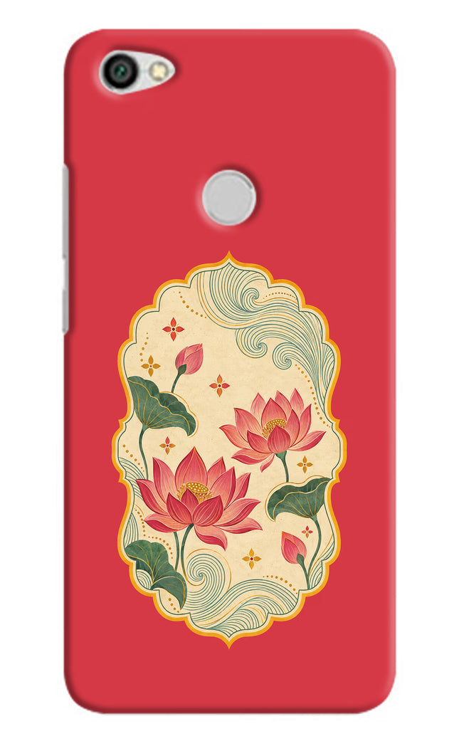Pink Lotus Redmi Y1 Hard Case Back Cover by Casekaro
