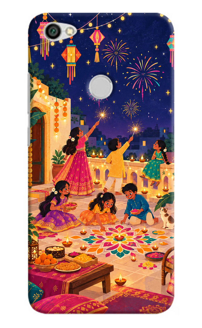 Diwali Night Redmi Y1 Hard Case Back Cover by Casekaro