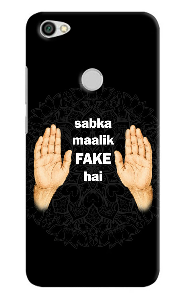 Sabka Malik Fake Redmi Y1 Hard Case Back Cover by Casekaro
