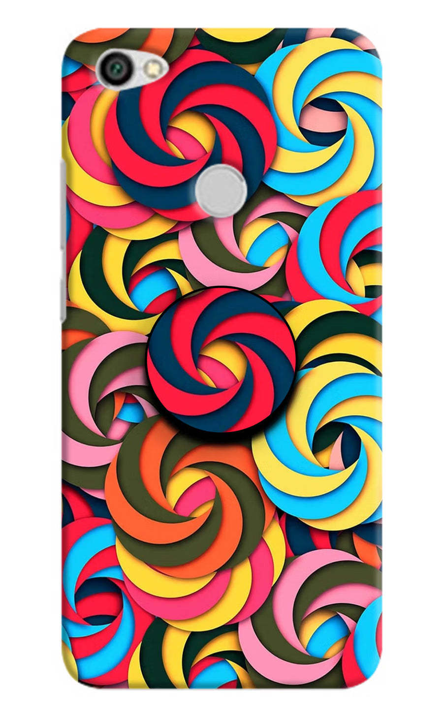 Spiral Pattern Redmi Y1 Pop Case, Hard case