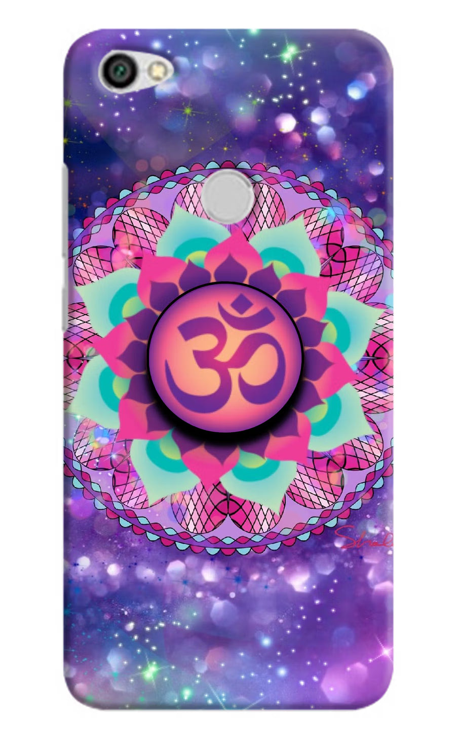 Om Purple Redmi Y1 Pop Case, Hard case