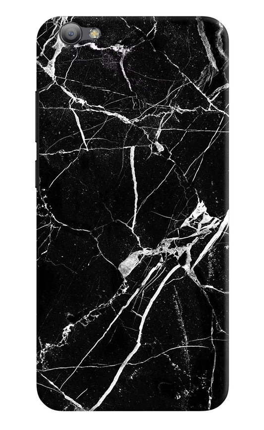 Black Marble Pattern Vivo V5/V5s Hard Case Back Cover by Casekaro