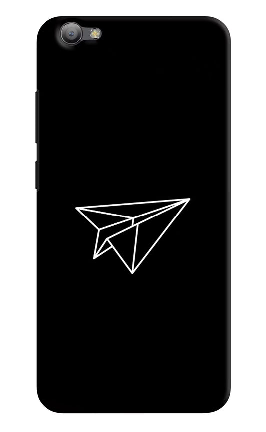 Paper Plane White Vivo V5/V5s Hard Case Back Cover by Casekaro
