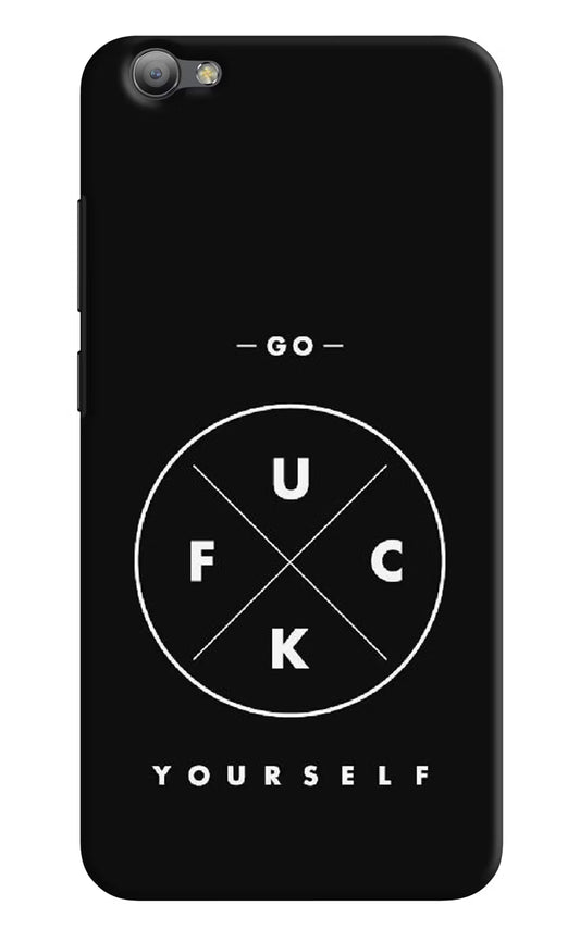 Go Fuck Yourself Vivo V5/V5s Hard Case Back Cover by Casekaro
