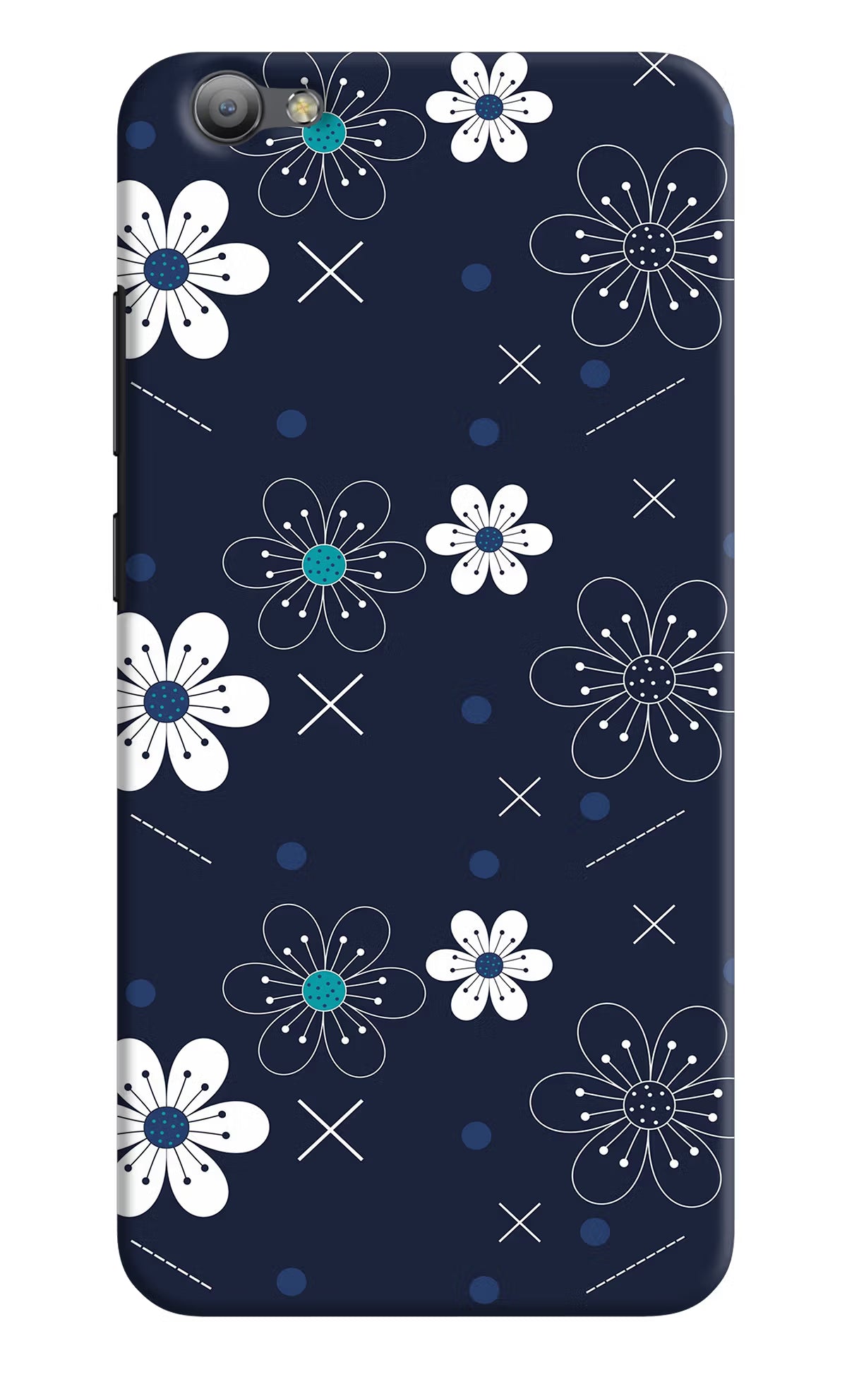 Flowers Vivo V5/V5s Hard Case Back Cover by Casekaro