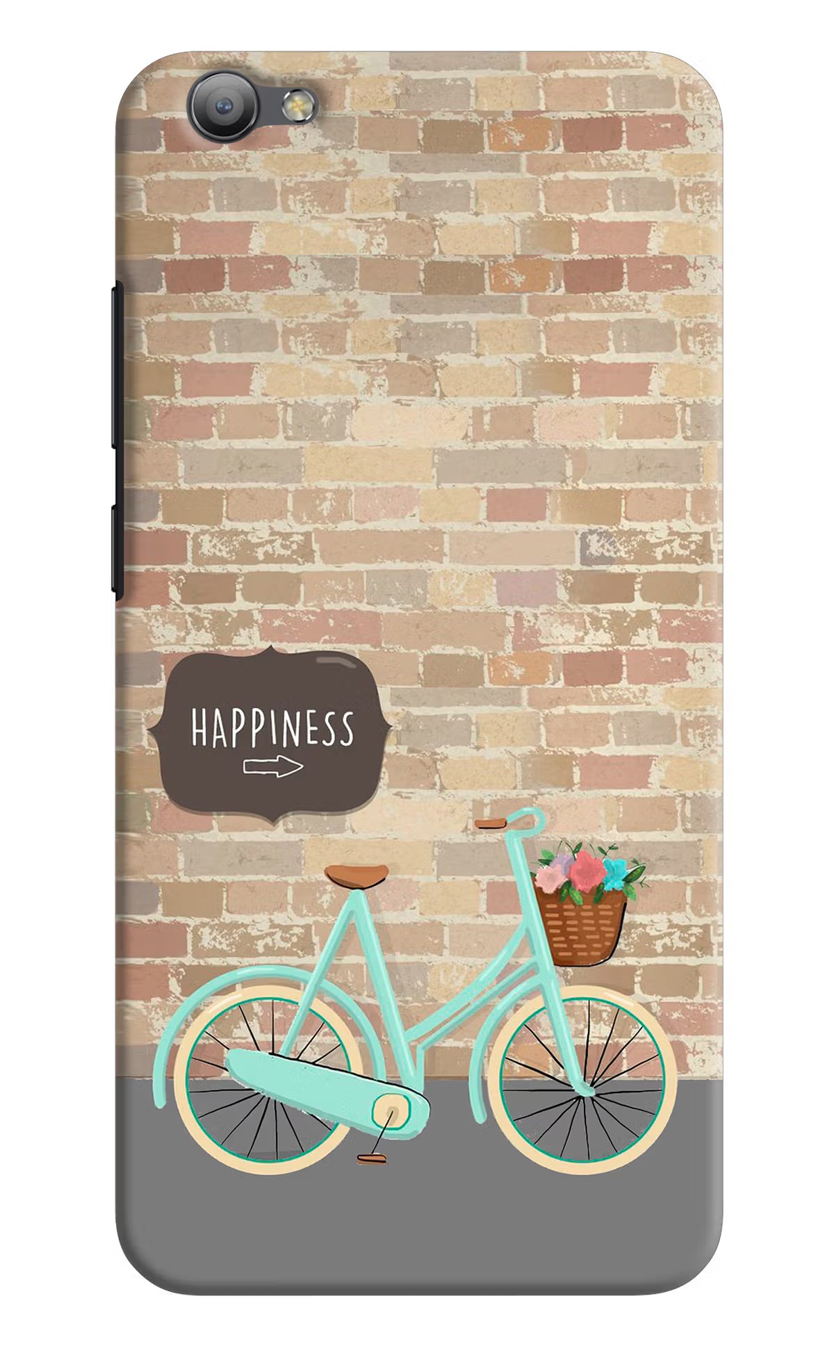 Happiness Artwork Vivo V5/V5s Hard Case Back Cover by Casekaro