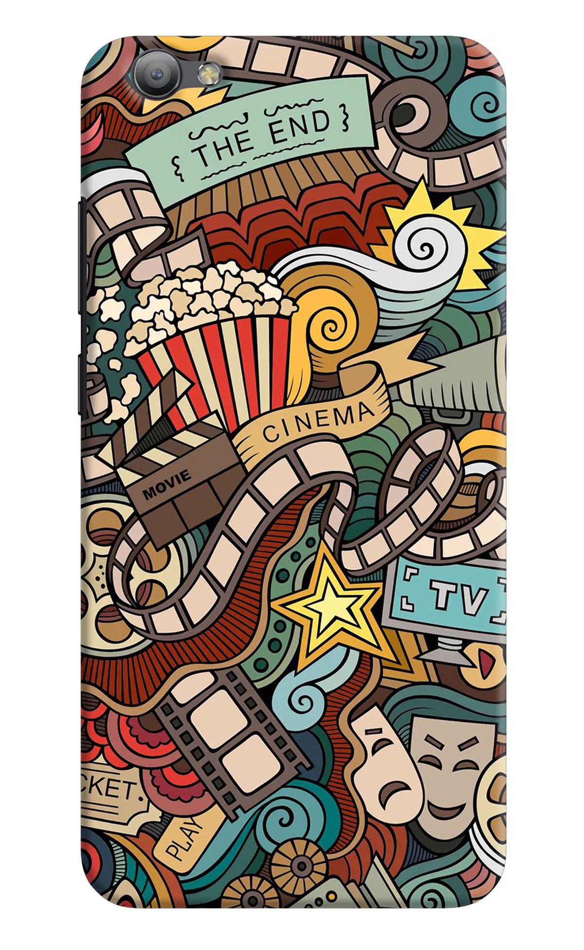 Cinema Abstract Vivo V5/V5s Hard Case Back Cover by Casekaro