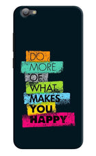Do More Of What Makes You Happy Vivo V5/V5s Hard Case Back Cover by Casekaro