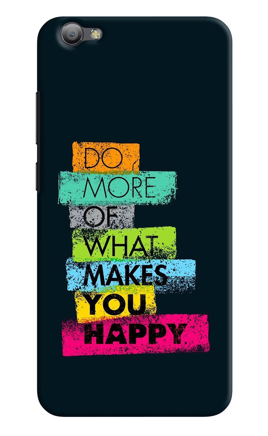 Do More Of What Makes You Happy Vivo V5/V5s Hard Case Back Cover by Casekaro