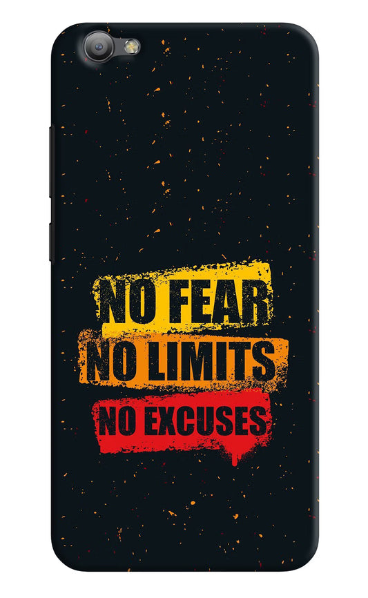 No Fear No Limits No Excuse Vivo V5/V5s Hard Case Back Cover by Casekaro