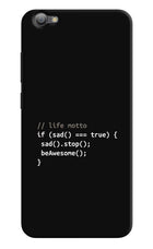 Life Motto Code Vivo V5/V5s Hard Case Back Cover by Casekaro
