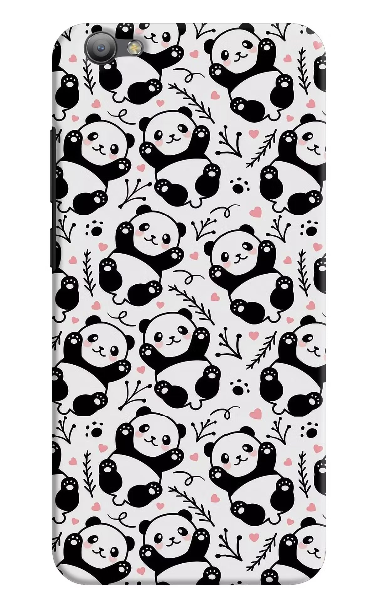 Cute Panda Vivo V5/V5s Hard Case Back Cover by Casekaro