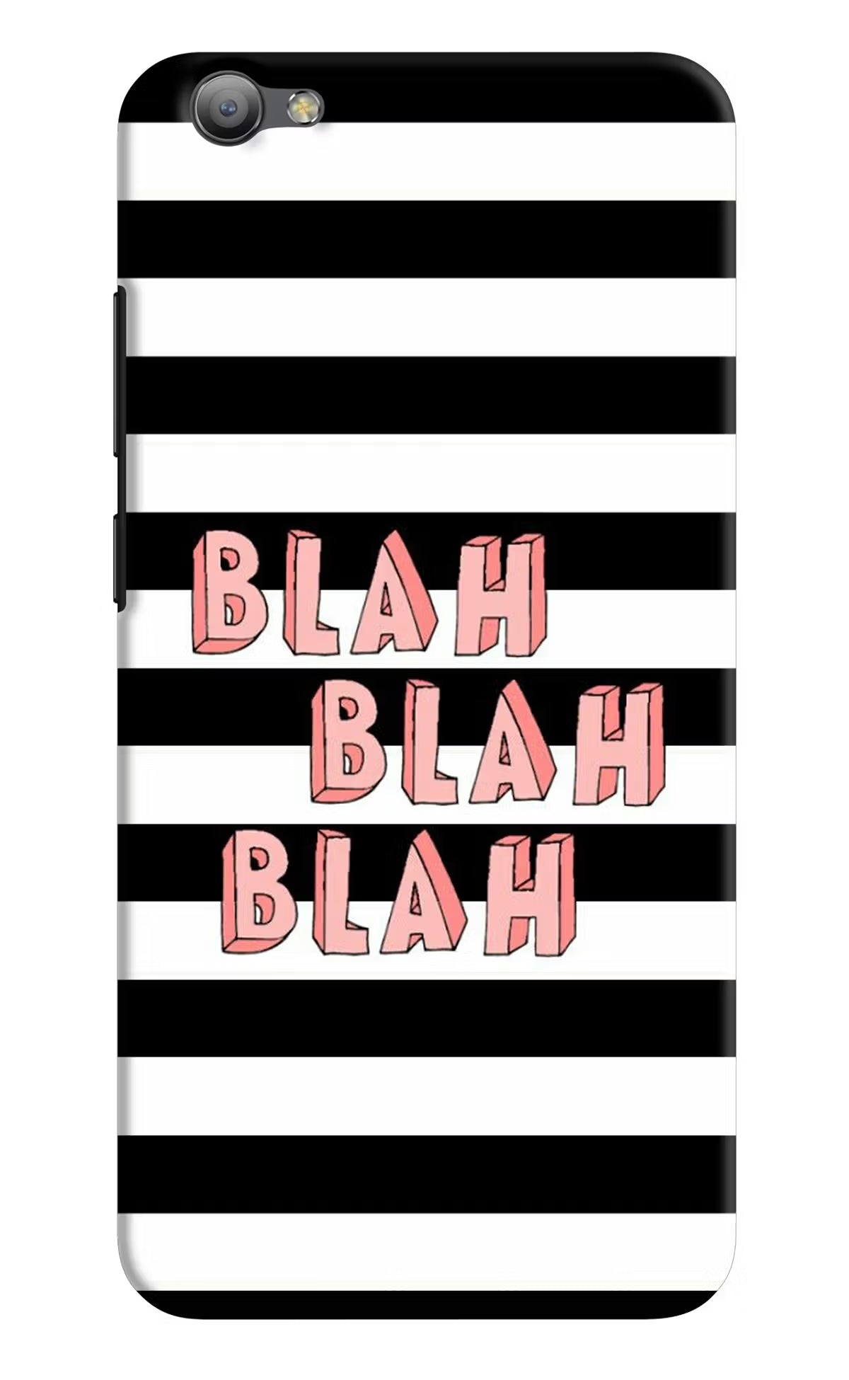 Blah Blah Blah Vivo V5/V5s Hard Case Back Cover by Casekaro