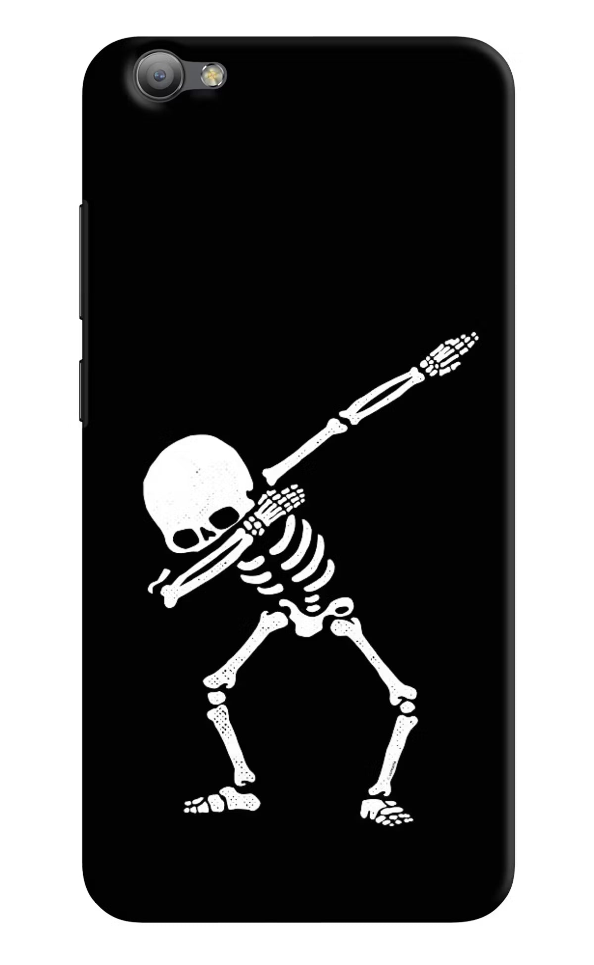 Dabbing Skeleton Art Vivo V5/V5s Hard Case Back Cover by Casekaro