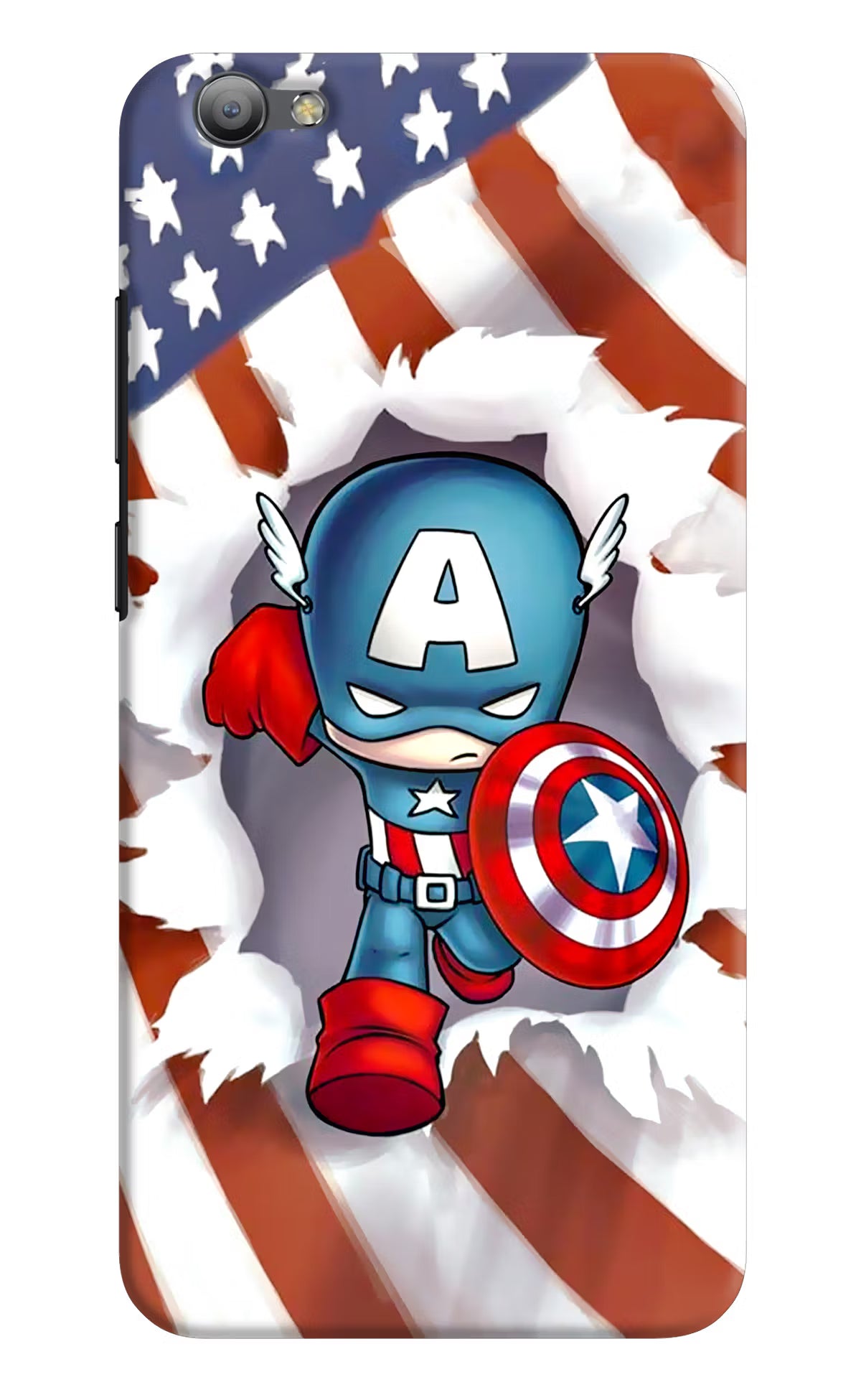 Captain America Vivo V5/V5s Hard Case Back Cover by Casekaro