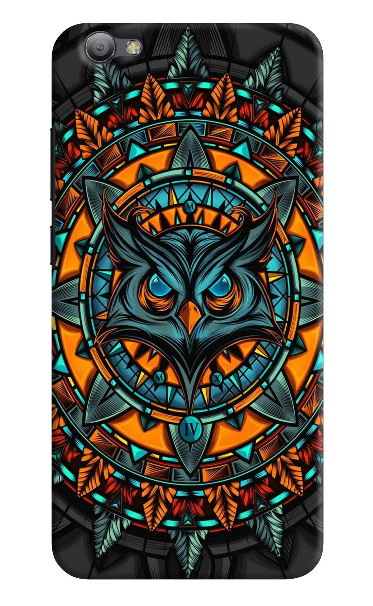 Angry Owl Art Vivo V5/V5s Hard Case Back Cover by Casekaro