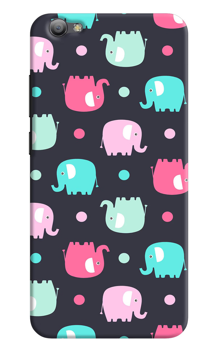 Elephants Vivo V5/V5s Back Cover, Hard case