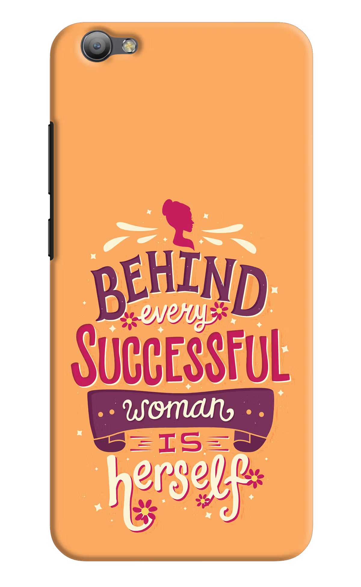 Behind Every Successful Woman There Is Herself Vivo V5/V5s Hard Case Back Cover by Casekaro