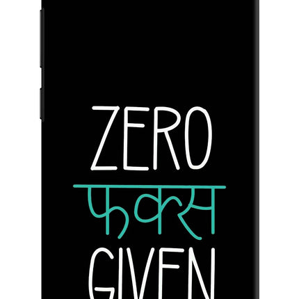 Zero Fucks Given Vivo V5/V5s Hard Case Back Cover by Casekaro