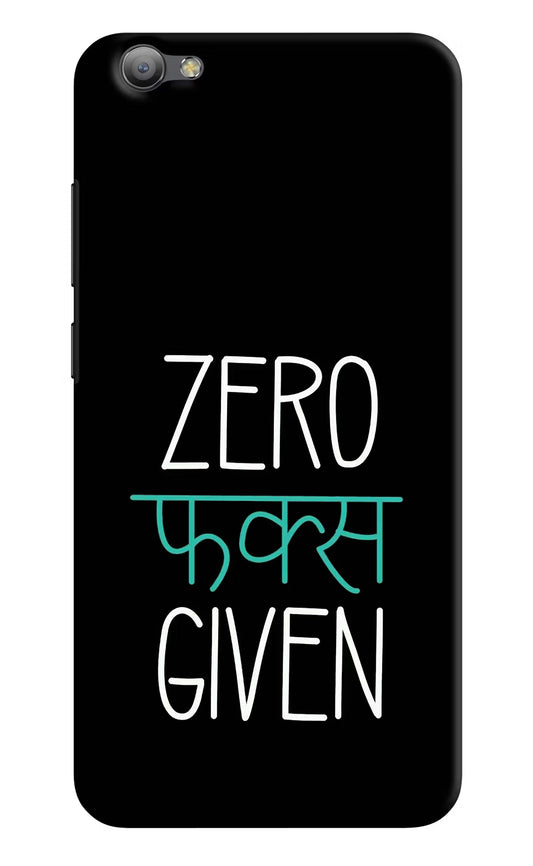 Zero Fucks Given Vivo V5/V5s Hard Case Back Cover by Casekaro