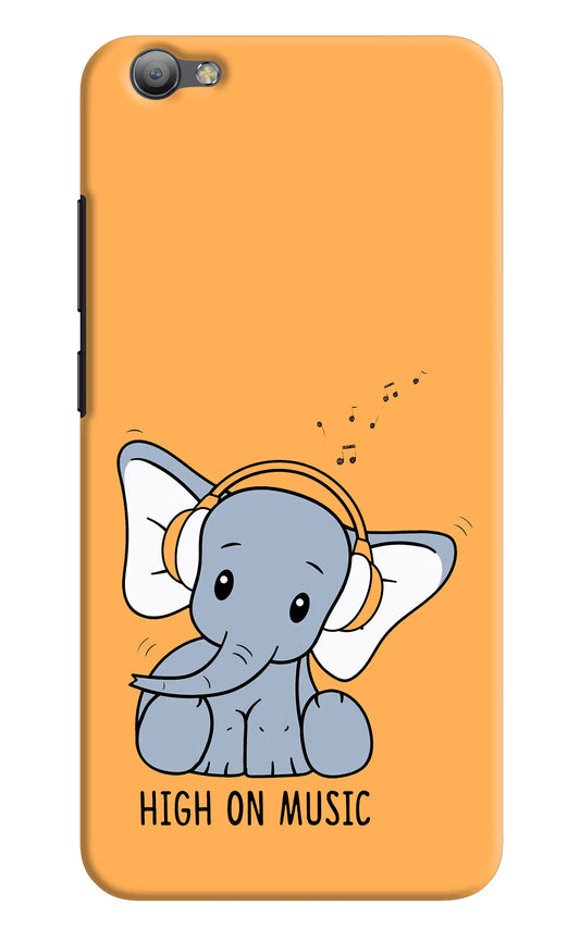 High On Music Vivo V5/V5s Hard Case Back Cover by Casekaro