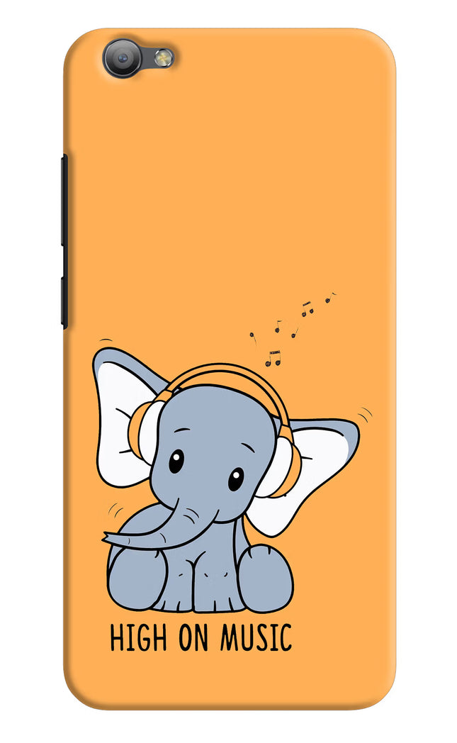 High On Music Vivo V5/V5s Hard Case Back Cover by Casekaro