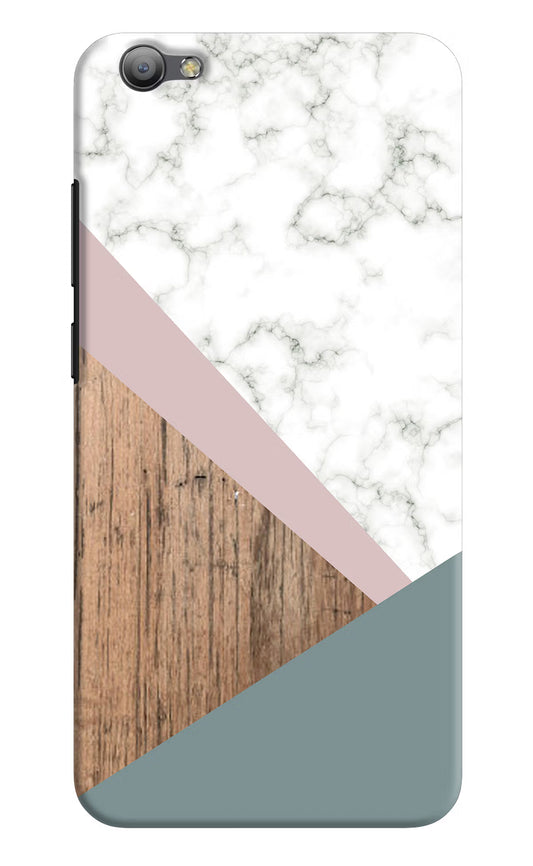 Marble wood Abstract Vivo V5/V5s Hard Case Back Cover by Casekaro