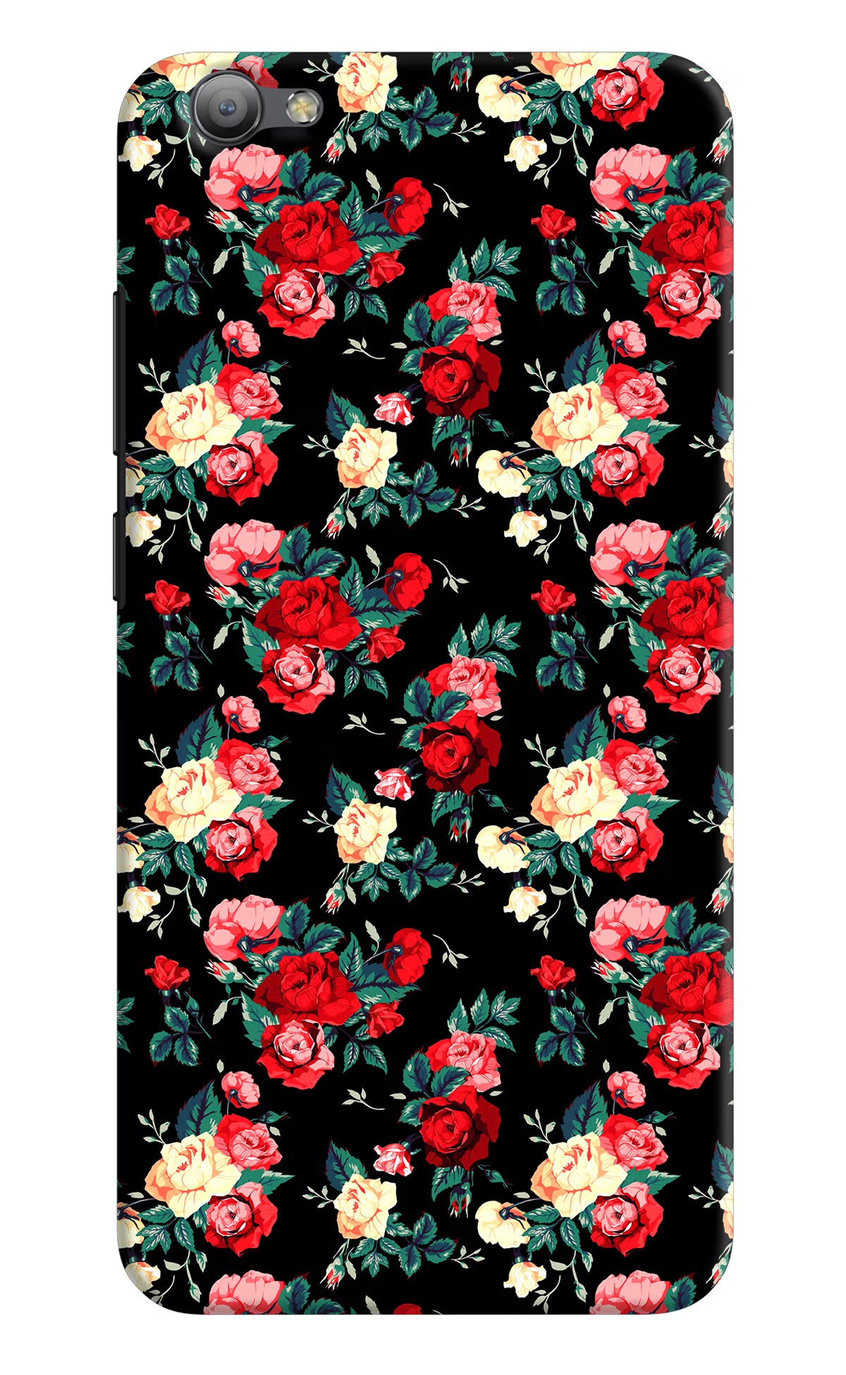 Rose Pattern Vivo V5/V5s Hard Case Back Cover by Casekaro