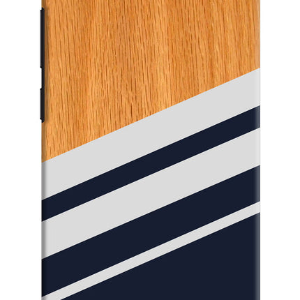 Blue and white wooden Vivo V5/V5s Hard Case Back Cover by Casekaro