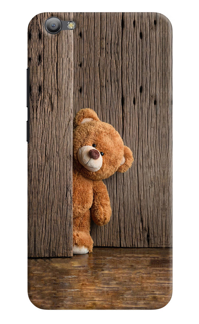 Teddy Wooden Vivo V5/V5s Hard Case Back Cover by Casekaro
