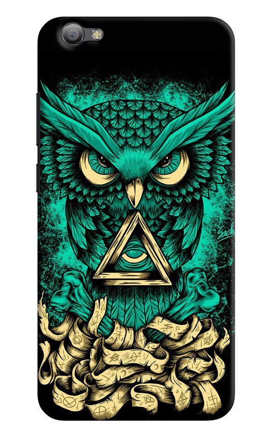 Green Owl Vivo V5/V5s Hard Case Back Cover by Casekaro