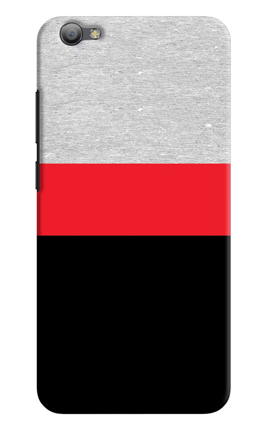 Tri Color Pattern Vivo V5/V5s Hard Case Back Cover by Casekaro