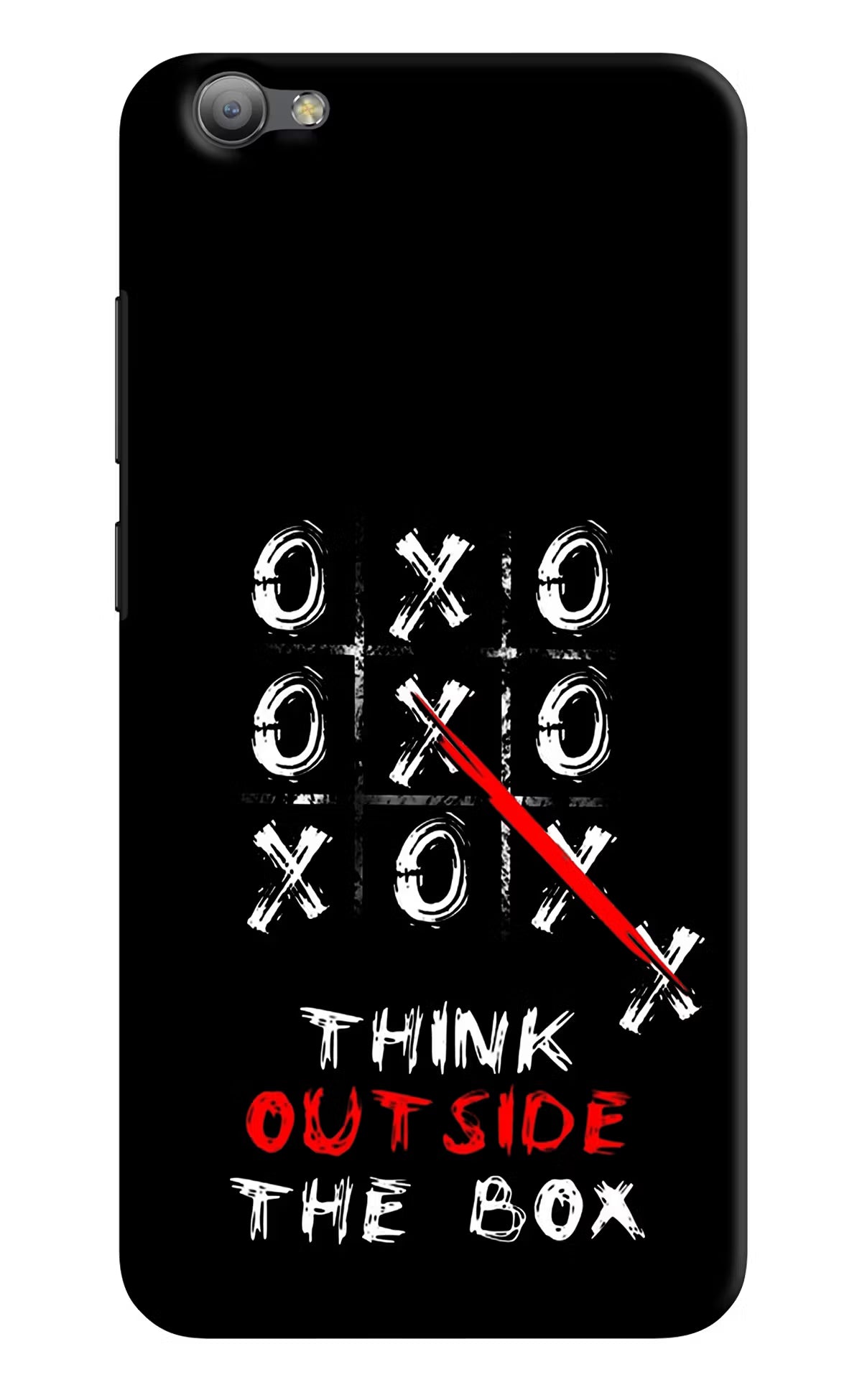 Think out of the BOX Vivo V5/V5s Hard Case Back Cover by Casekaro