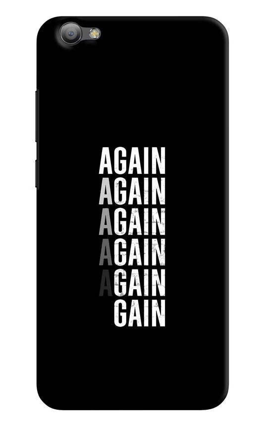 Again Again Gain Vivo V5/V5s Hard Case Back Cover by Casekaro