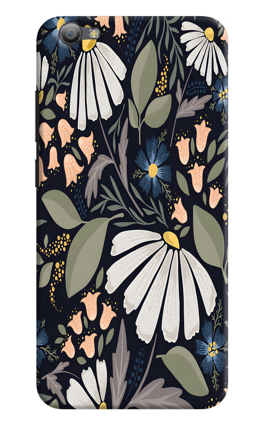 Flowers Art Vivo V5/V5s Hard Case Back Cover by Casekaro