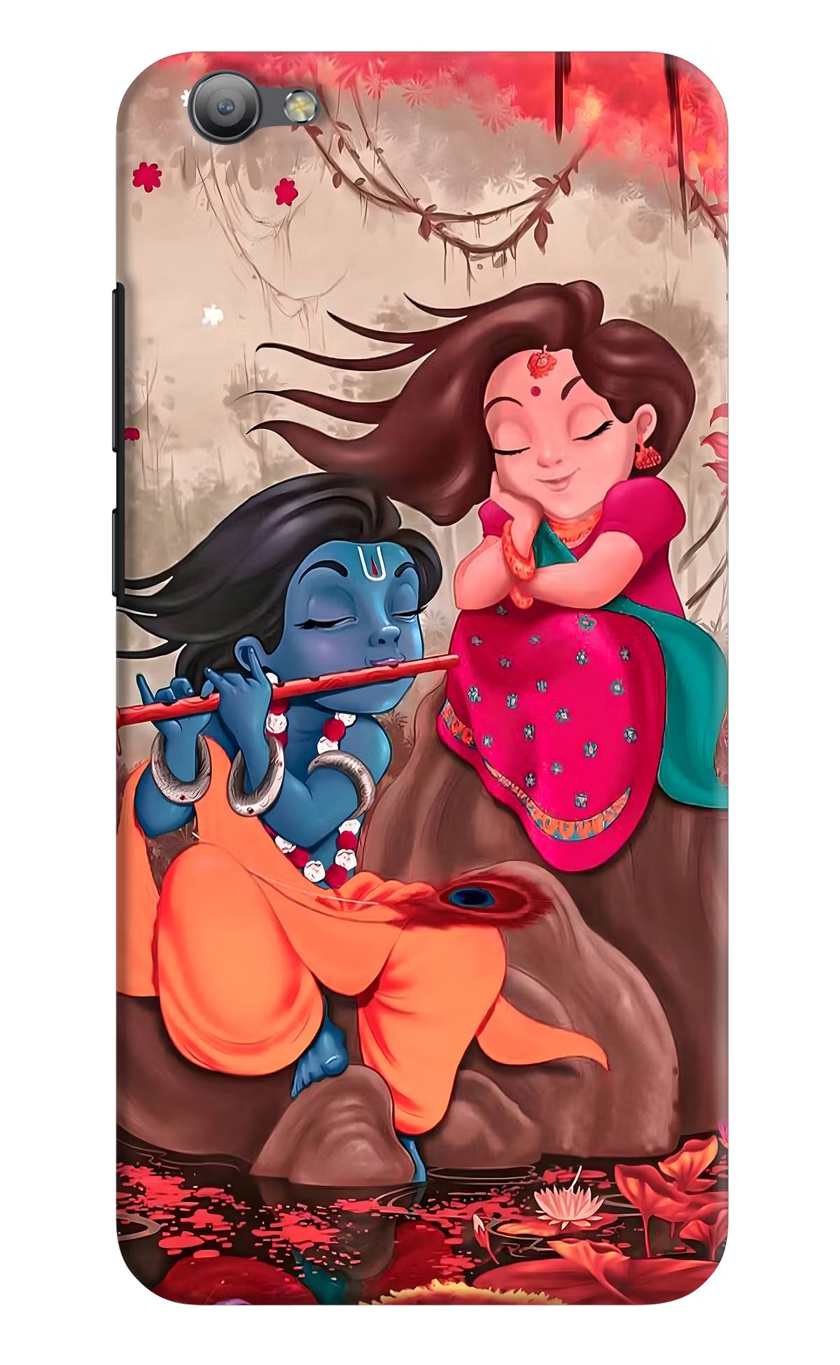 Radhe Krishna Vivo V5/V5s Hard Case Back Cover by Casekaro