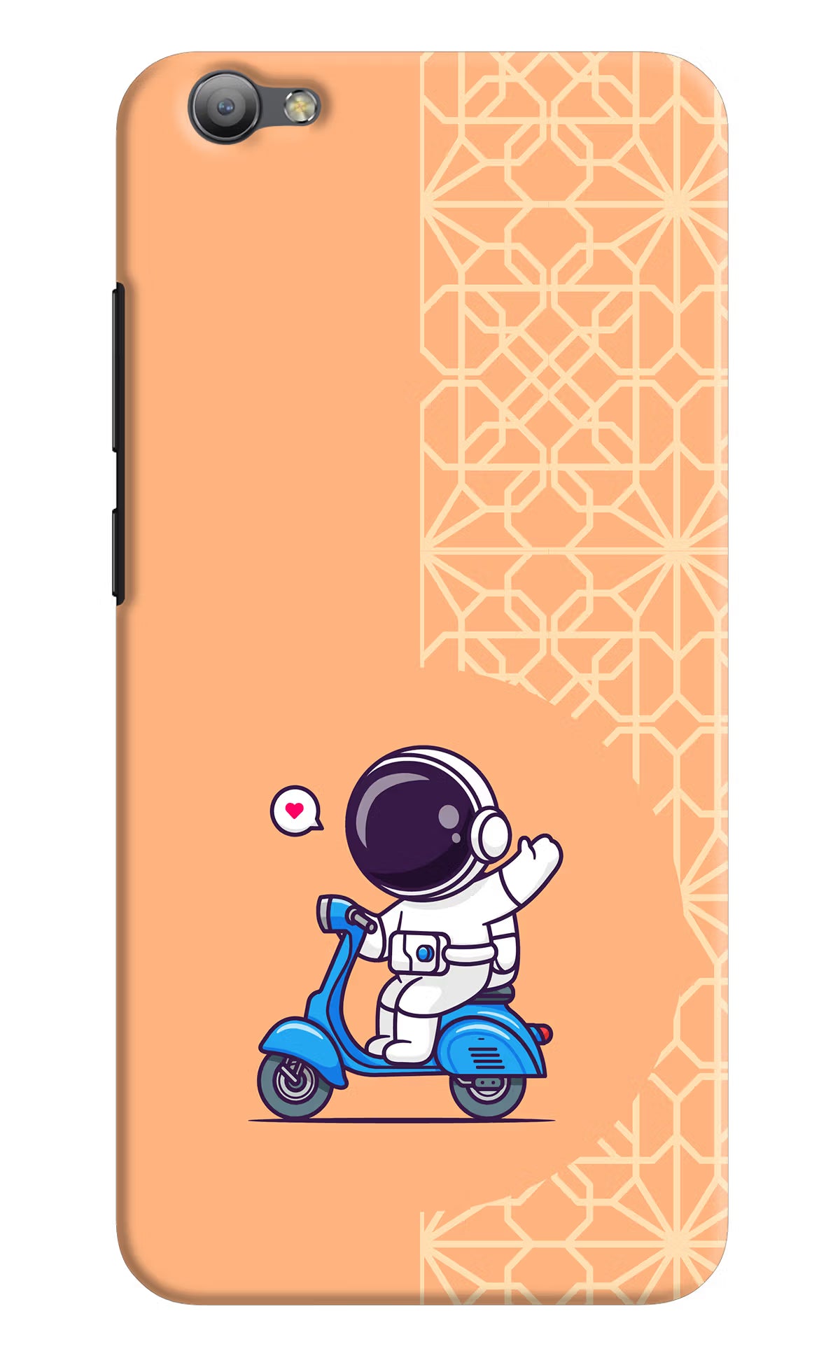 Cute Astronaut Riding Vivo V5/V5s Hard Case Back Cover by Casekaro