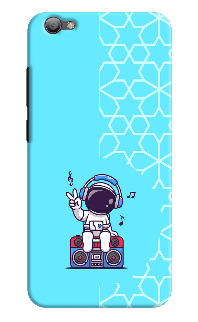 Cute Astronaut Chilling Vivo V5/V5s Hard Case Back Cover by Casekaro