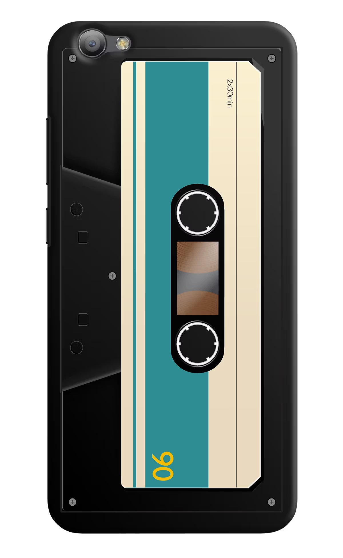 Cassette Vivo V5/V5s Hard Case Back Cover by Casekaro