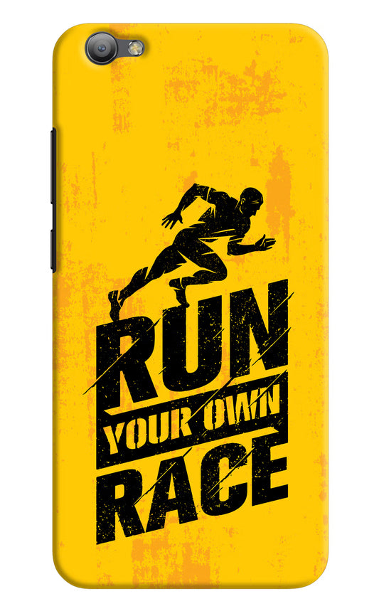 Run Your Own Race Vivo V5/V5s Hard Case Back Cover by Casekaro