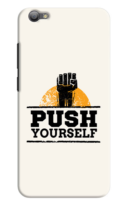 Push Yourself Vivo V5/V5s Hard Case Back Cover by Casekaro
