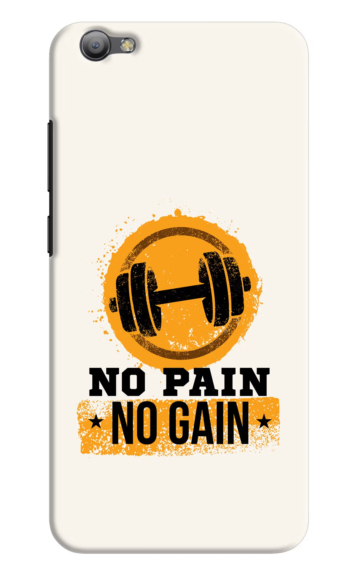 No Pain No Gain Vivo V5/V5s Hard Case Back Cover by Casekaro